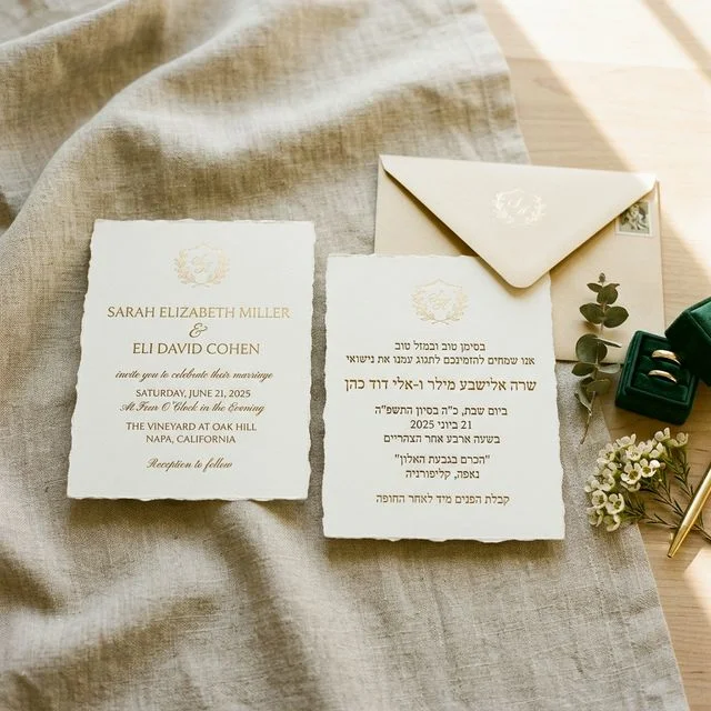 Bilingual Wedding Wording