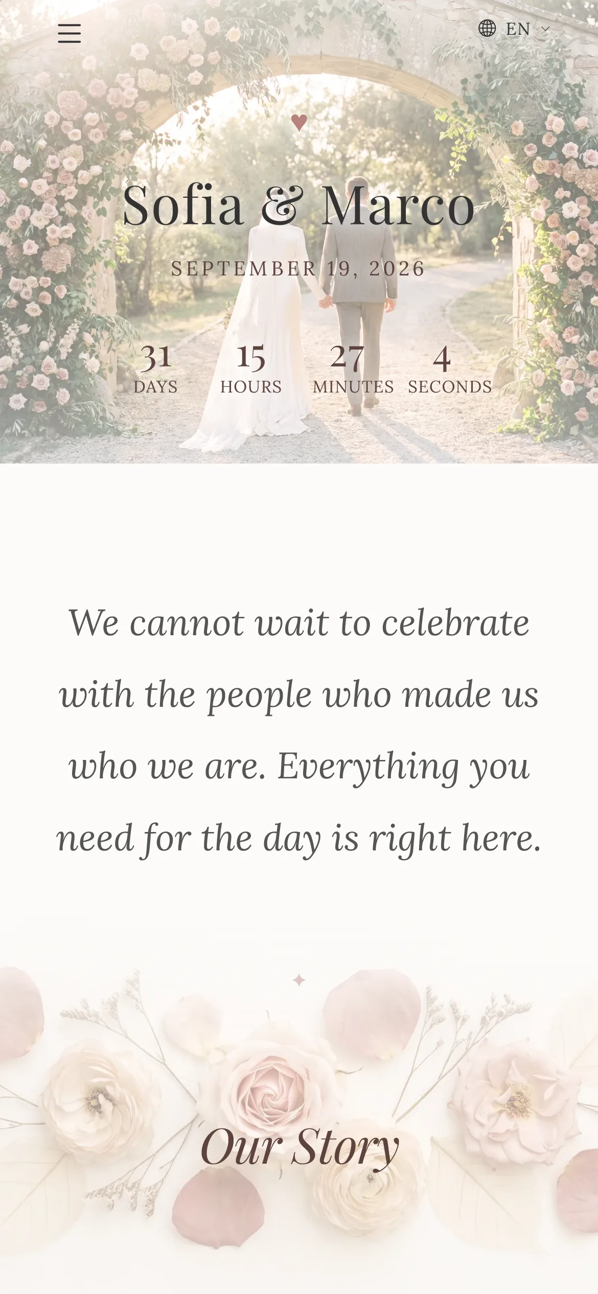 The site in English
